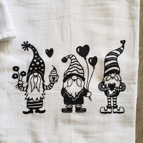 Valentines tea towels/flour sack towels - Picture 3 of 4